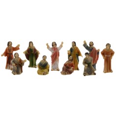Estatua Pascual de Jesús predicador entre la multitud 5 cm 2