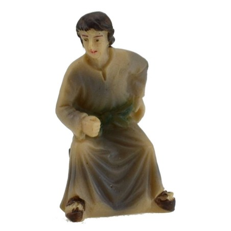 Estatua Pascual de Jesús predicador entre la multitud 5 cm
