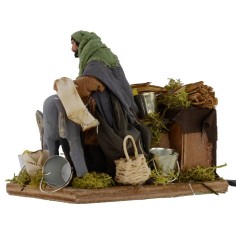 Man who strives donkey in series 12 cm 2