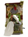 Woman who blossoms over the balcony in series 12 cm