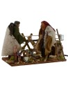 Pareja de leñadores árabes en movimiento serie 14 cm Mundo Pesebres