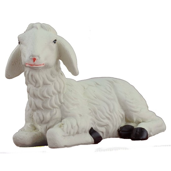 Pecora sdraiata per statue 40 cm Mondo Presepi