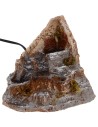 Working stream with fountain in resin cm 17,5x19x15 h