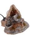 Working stream with fountain in resin cm 17,5x19x15 h