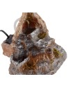 Ruscello funzionante con fontana in resina cm 17,5x19x15 h