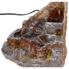 Ruscello funzionante con fontana in resina cm 17,5x19x15 h 2