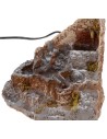 Working stream with fountain in resin cm 17,5x19x15 h