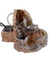 Working stream with fountain in resin cm 17,5x19x15 h