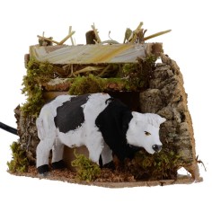 Bue che mangia in movimento cm 14x9x12 h Mondo Presepi 2