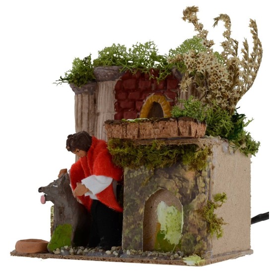 Niño en movimiento con perro serie 10 cm Mundo