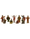 Estatua Pascual de Jesús predicador entre la multitud 5 cm