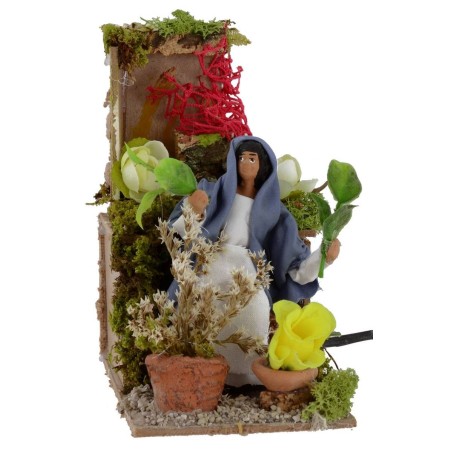 Fioraia in movimento 10 cm Mondo Presepi