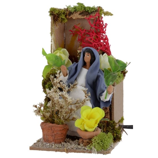 Fioraia in movimento 10 cm Mondo Presepi