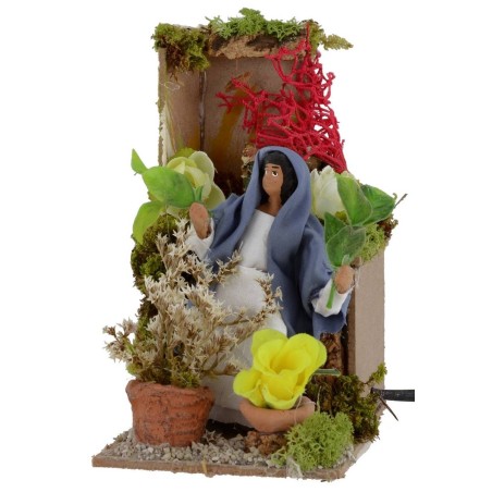 Fioraia in movimento 10 cm Mondo Presepi