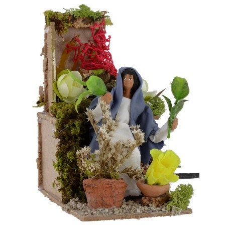 Florista en movimiento 10 cm Mundo Belenes