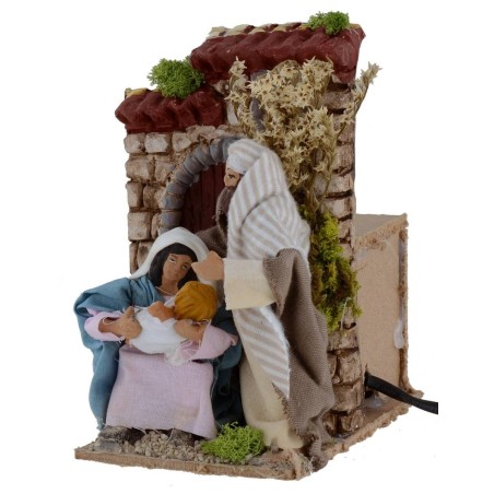 Natività Palestinese in movimento 10-11 cm Mondo Presepi