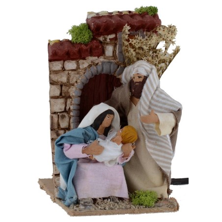 Natività Palestinese in movimento 10-11 cm Mondo Presepi