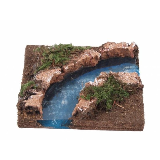 Curved river with depth effect