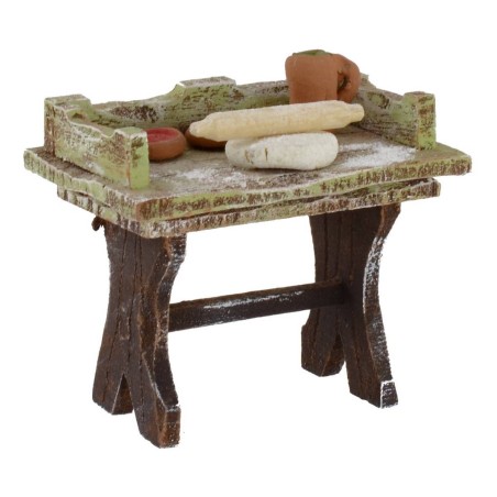 A workbench of a pizzaiole cm 7x4, 5x6, 5 h for statues from 12