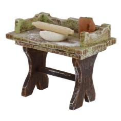 A workbench of a pizzaiole cm 7x4, 5x6, 5 h for statues from 12 2