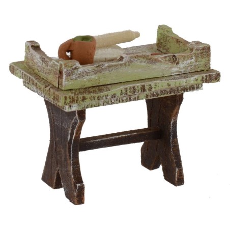 A workbench of a pizzaiole cm 7x4, 5x6, 5 h for statues from 10