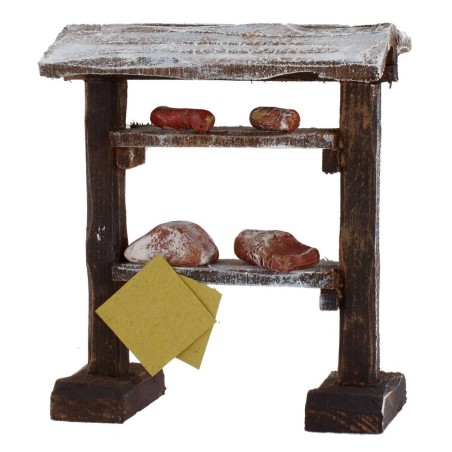 Meat and salumi counter cm 9x5x10, 5 h for statues from 10 cm