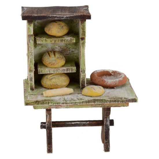 Working bench of a baker cm 8,5x5x11 h for statues from 12 cm