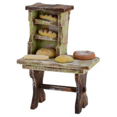 Working bench of a baker cm 7x4x10 h for statues from 10 cm 2