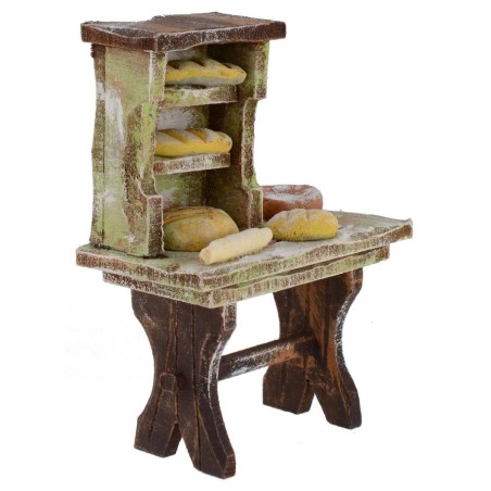 Working bench of a baker cm 7x4x10 h for statues from 10 cm