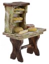 Working bench of a baker cm 7x4x10 h for statues from 10 cm