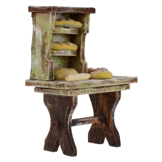 Working bench of a baker cm 7x4x10 h for statues from 10 cm