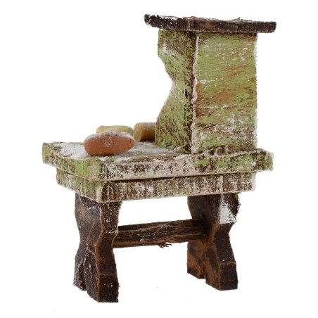 Working bench of a baker cm 4x2, 5x5, 5 h for statues from 6 cm