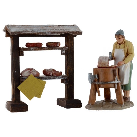 Meat and salumi counter cm 9x5x10, 5 h for statues from 10 cm