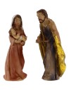 Natividad 3 figuras en resina 8 cm Mundo Pesebres