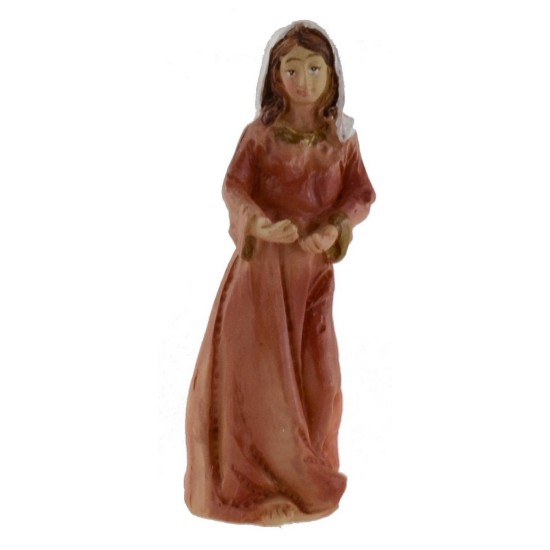 Natividad 3 figuras en resina 8 cm Mundo Pesebres
