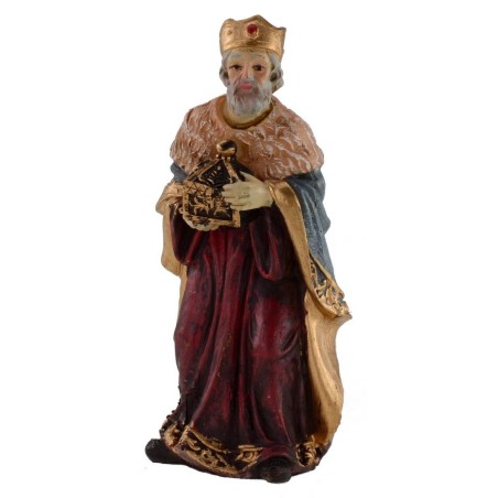 Conjunto de 11 figuras de 12 cm Natividad pesebre, Reyes Magos, ángel, pastor.