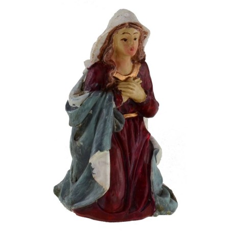 Conjunto de 11 figuras de 12 cm Natividad pesebre, Reyes Magos, ángel, pastor.