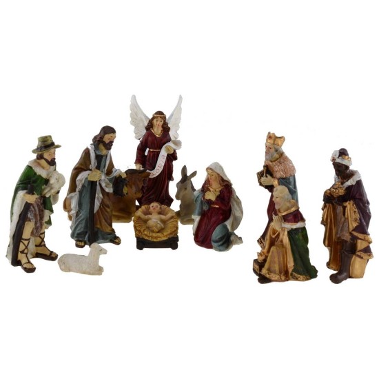 Sep 11 Figures 12 cm Nativity presepe, King Magi, angel