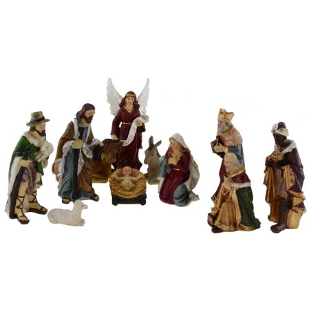 Conjunto de 11 figuras de 12 cm Natividad pesebre, Reyes Magos
