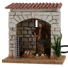 Fabbro in movimento con fuoco funzionante serie Landi