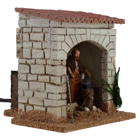 Fabbro in movimento con fuoco funzionante serie Landi