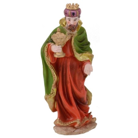Tres Reyes Magos en resina serie 20 cm Mundo Pesebres