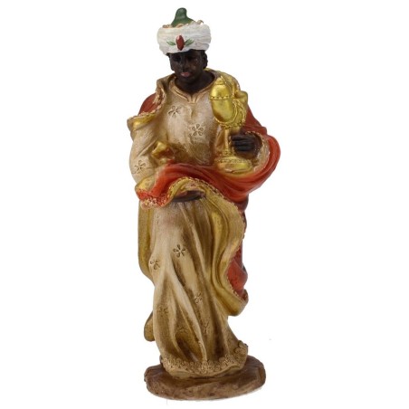 Tres Reyes Magos en resina serie 20 cm Mundo Pesebres