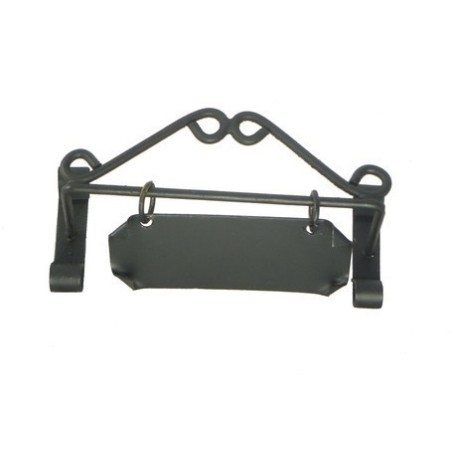 Letrero de 7 cm con placa de 6x3 cm en metal Mondo Presepi