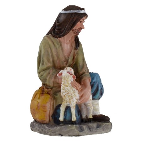 Natividad en conjunto de 11 figuras de 15 cm en resina Mondo Presepi