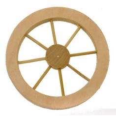Ruota in legno ø 10 cm Mondo Presepi 2
