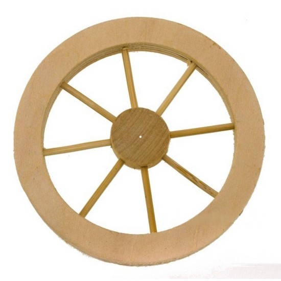 Ruota in legno ø 10 cm Mondo Presepi