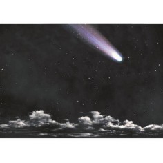 Carta cielo notturno con cometa cm 70x50 Mondo Presepi