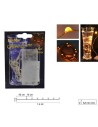 10 Micro Led luce gialla a batterie