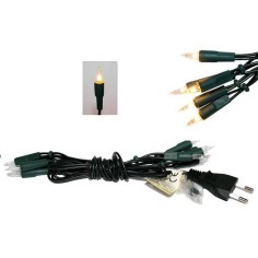 Catena 10 pisellini bianchi a 220V. - Cod.  2